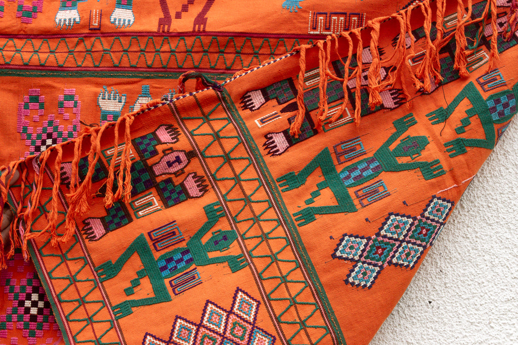 Antique Brocade Tribal Fabric From Indonesia