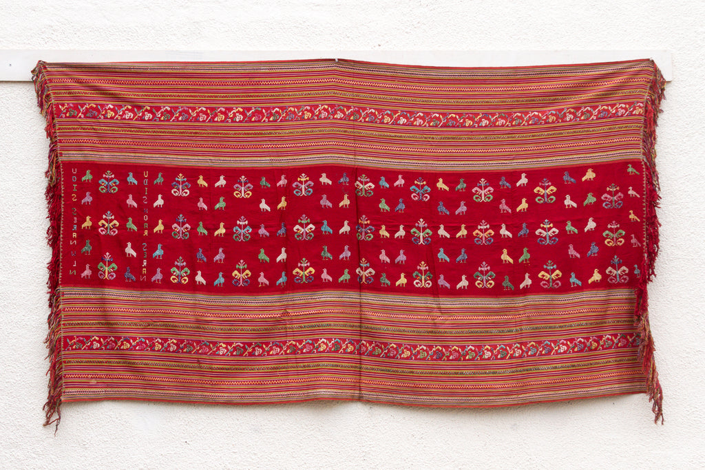 Antique Timor Tribe Figural Blanket