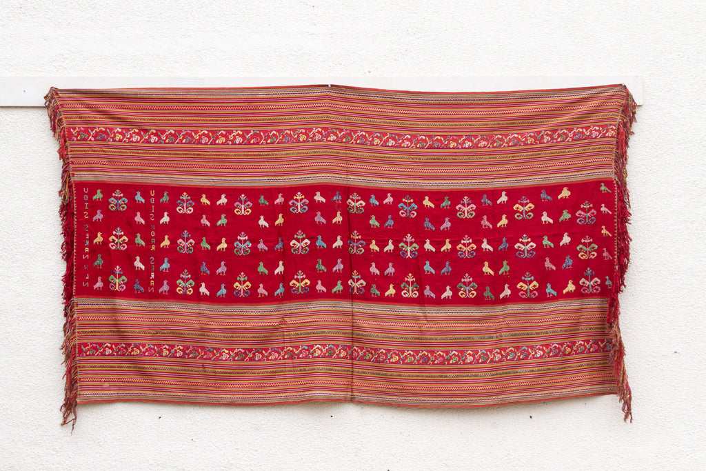 Antique Timor Tribe Figural Blanket