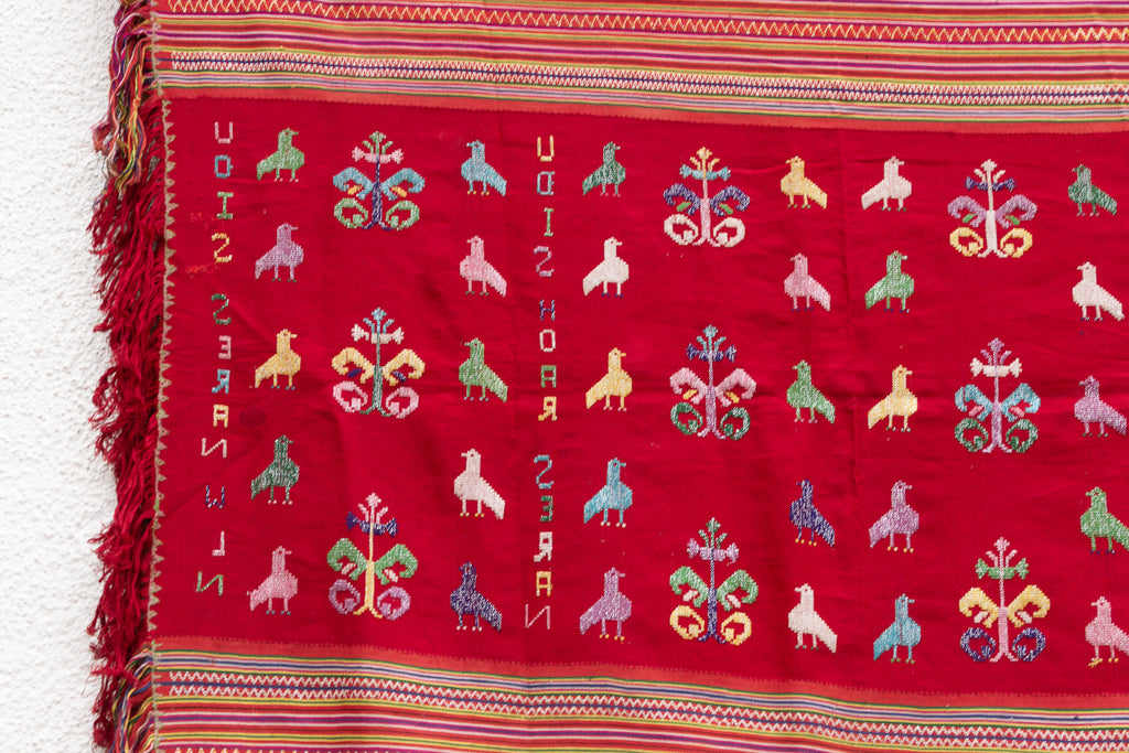 Antique Timor Tribe Figural Blanket