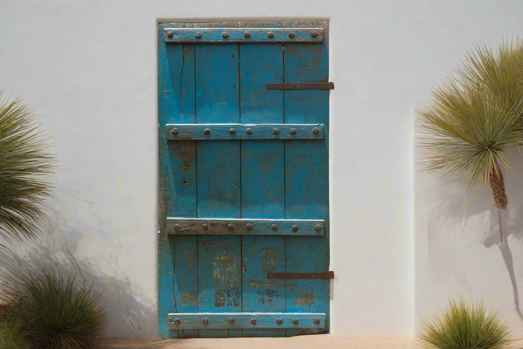 The Blue City Gate, Antique Jodhpur Blue Door (Trade)