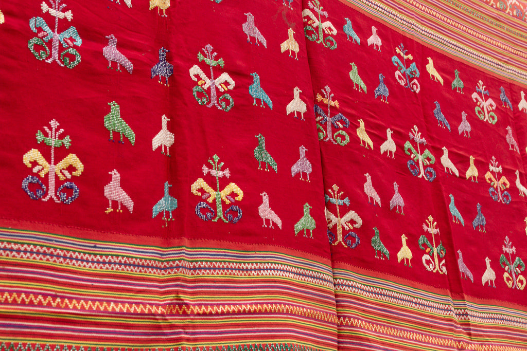 Antique Timor Tribe Figural Blanket
