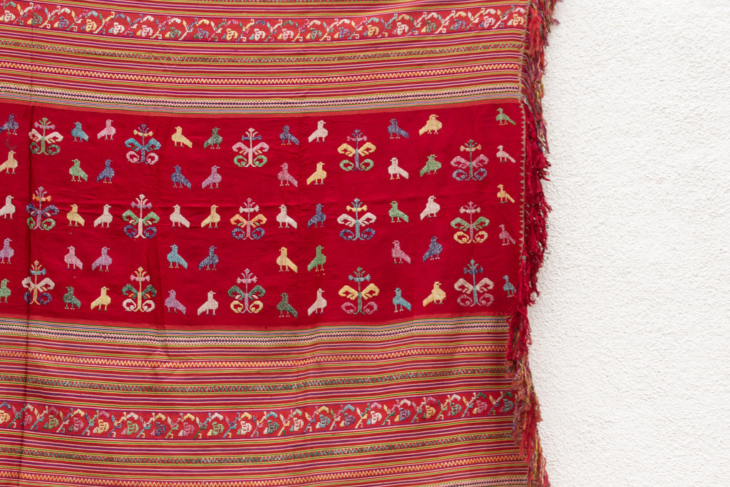 Antique Timor Tribe Figural Blanket