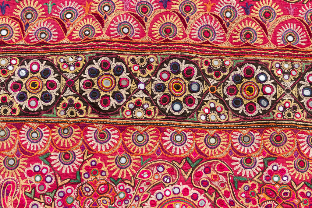 Authentic Antique Kutch Embroidered Textile (Trade)