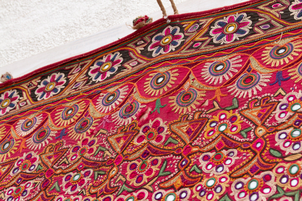 Authentic Antique Kutch Embroidered Textile (Trade)