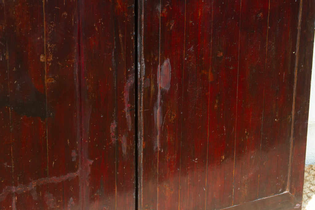 Dragon's Gaze Pair of Early 20th Century Chinese Lattice Door Panels