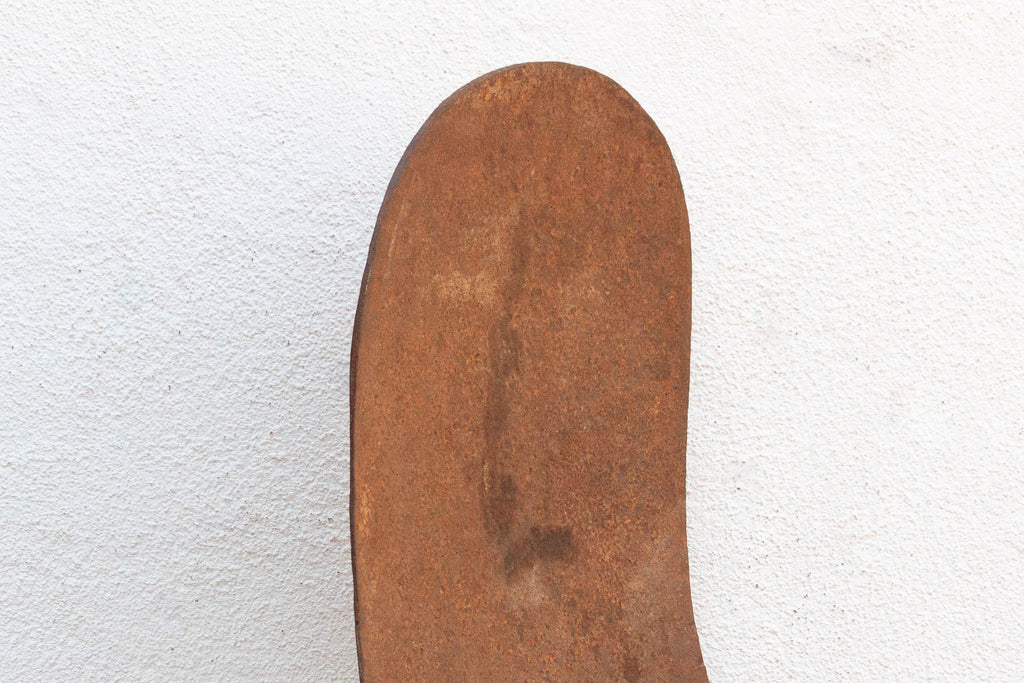 Antique African Iron Spade Currency on Custom Stand