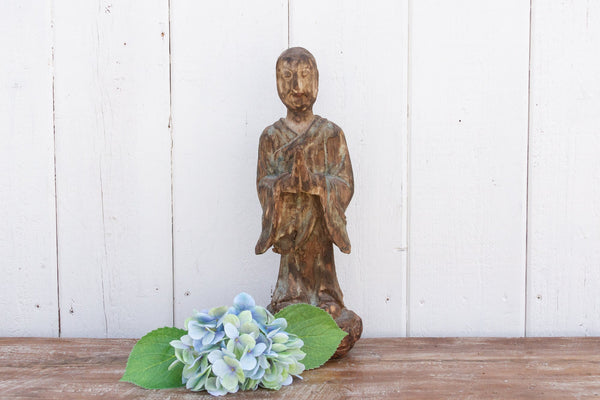 Antique Chinese Praying Monk