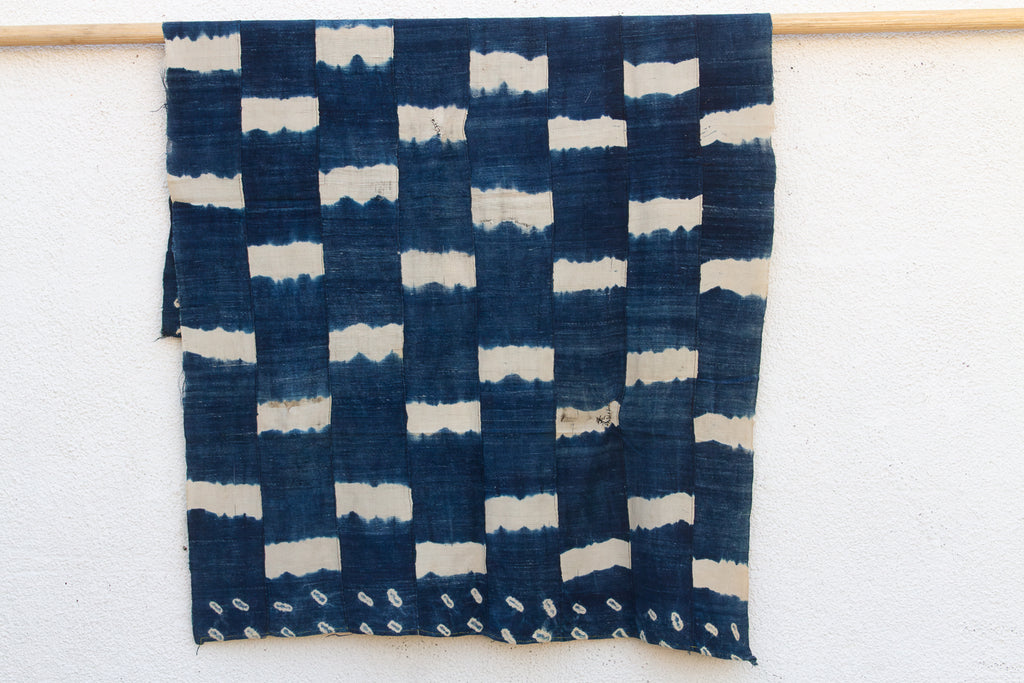 Caravan Trail Indigo Mud Cloth Throw