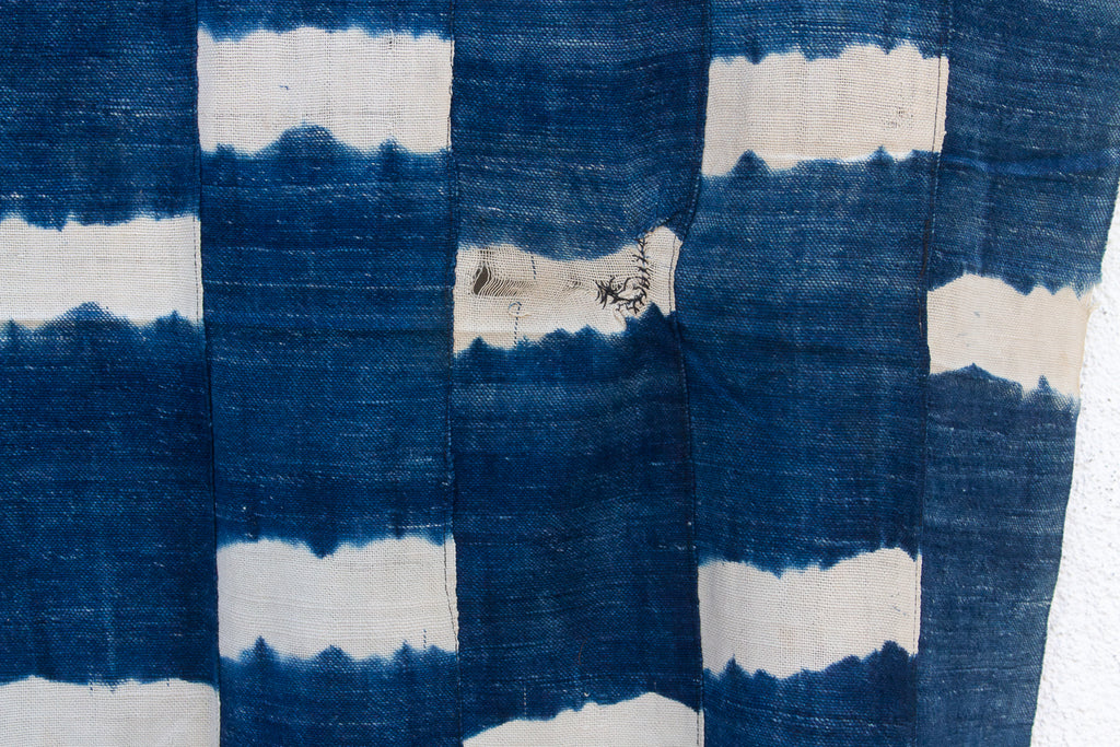 Caravan Trail Indigo Mud Cloth Throw
