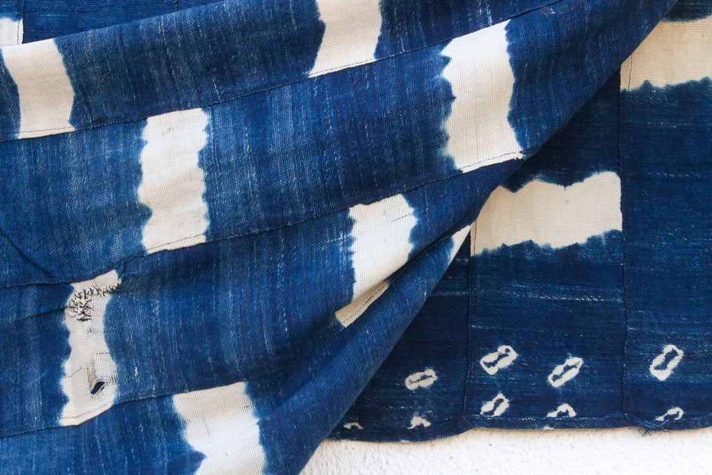 Caravan Trail Indigo Mud Cloth Throw