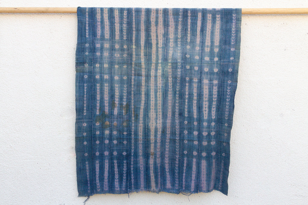 Timbuktu Dusk Indigo Mud Cloth Throw