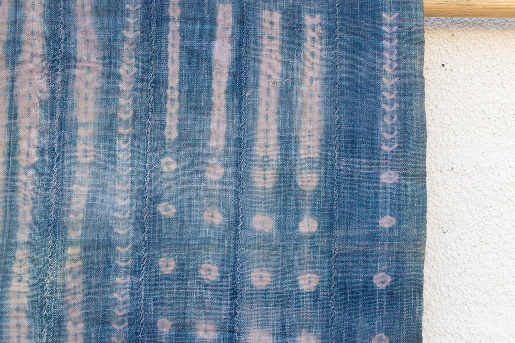 Timbuktu Dusk Indigo Mud Cloth Throw