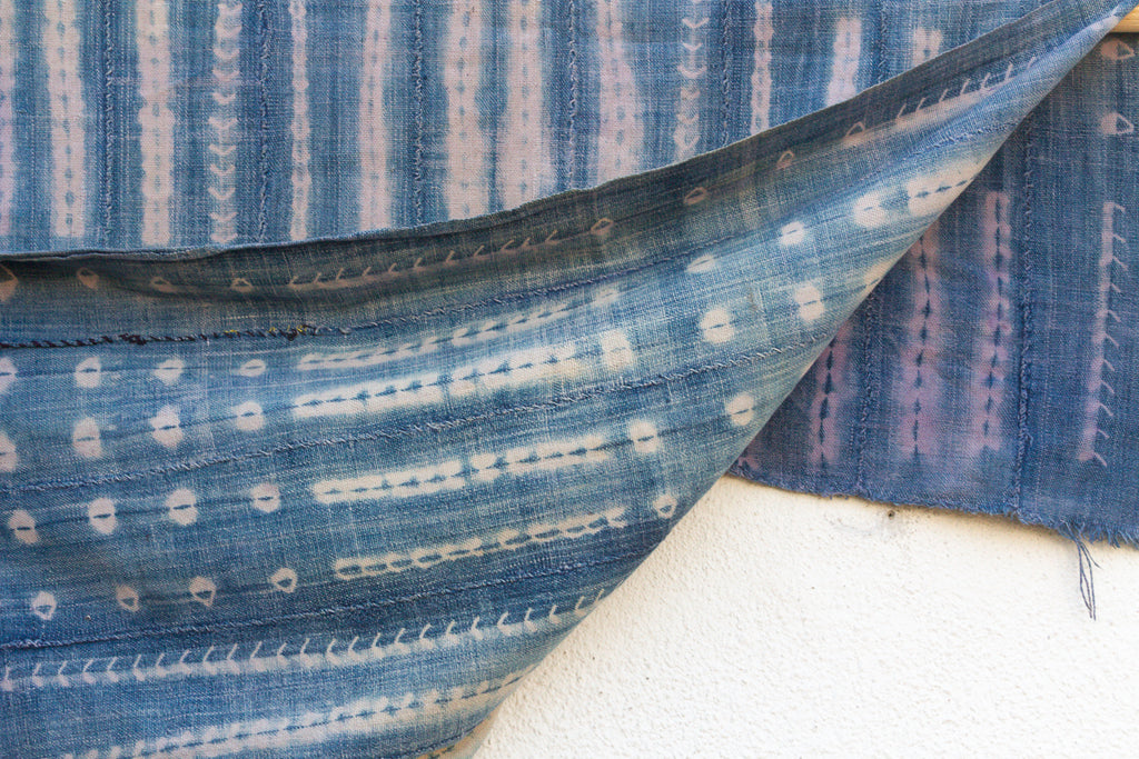 Timbuktu Dusk Indigo Mud Cloth Throw