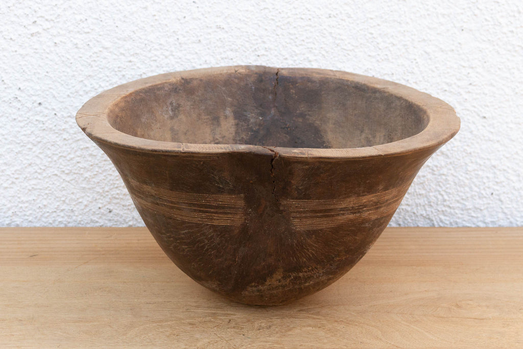 Antique Oromo Wooden Milk Bowl