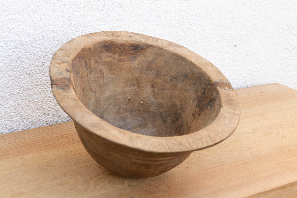 Wabi Sabi African Wood Bowl