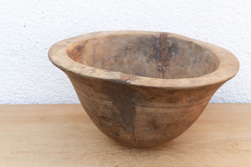 Wabi Sabi African Wood Bowl