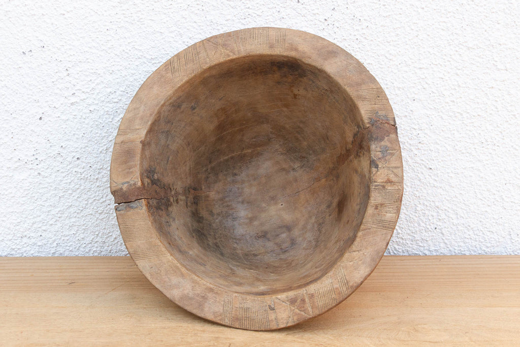 Wabi Sabi African Wood Bowl