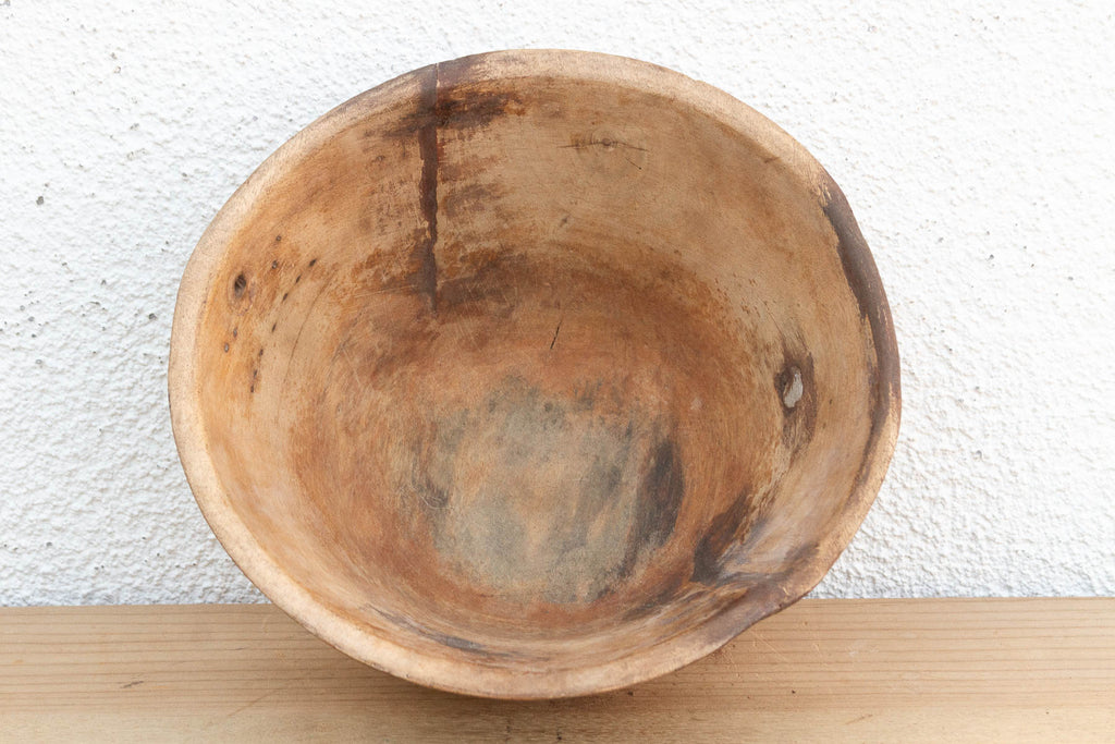 Rare Engraved Wooden African Bowl