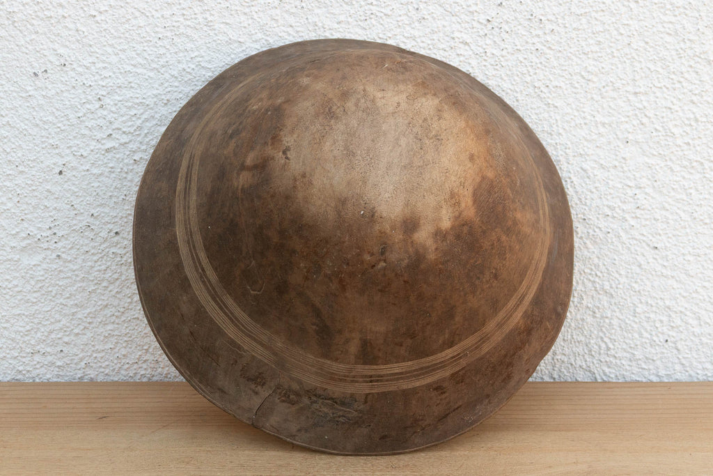 Antique Mended Dough Bowl From Africa