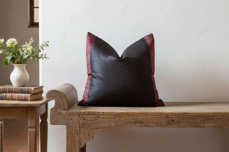 Armadillo Festive Silk Euro Pillow Cover