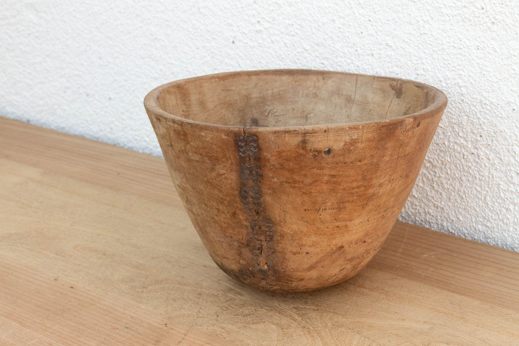 Original Bleached Wood African Vessel