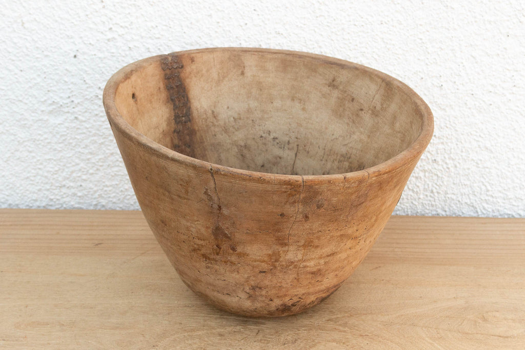 Original Bleached Wood African Vessel