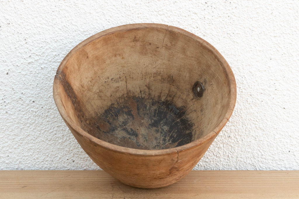 Original Bleached Wood African Vessel