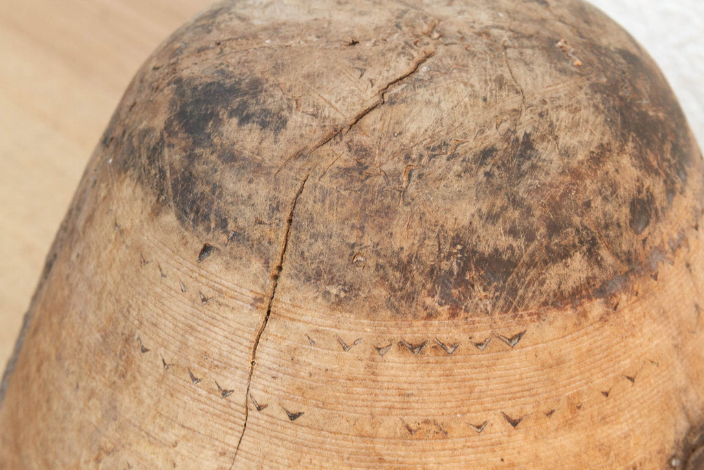 Original Bleached Wood African Vessel