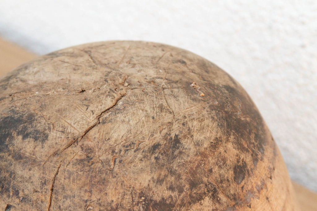 Original Bleached Wood African Vessel