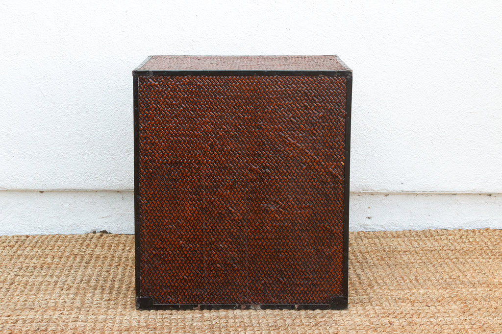 Mid-Century Japanese Faux Bamboo Tansu Chest