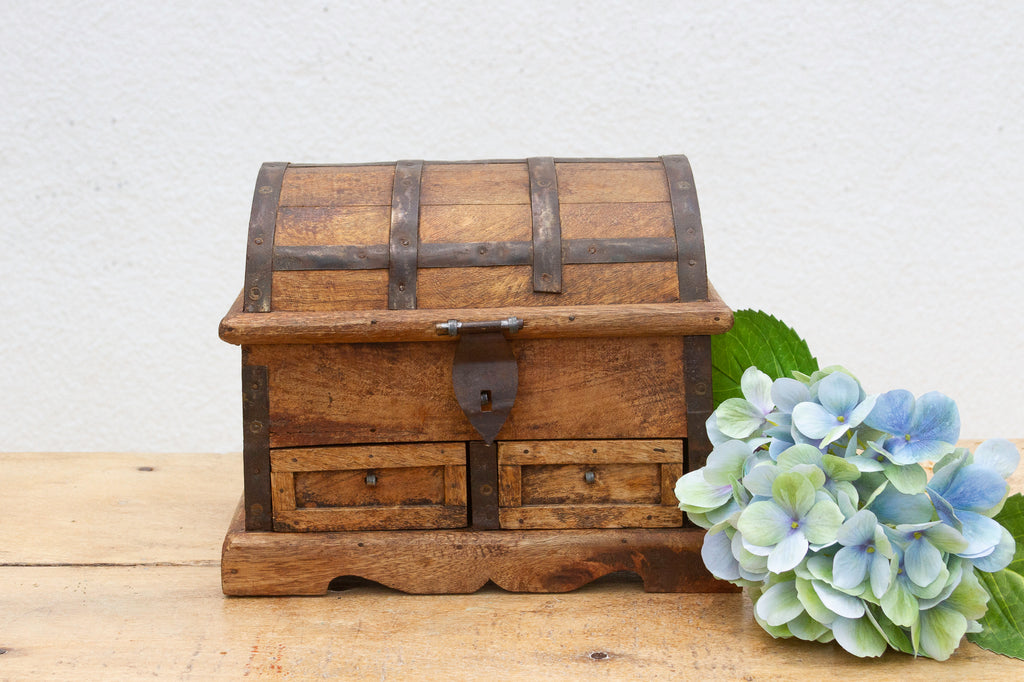 Rustic Wooden Spice Merchant Box