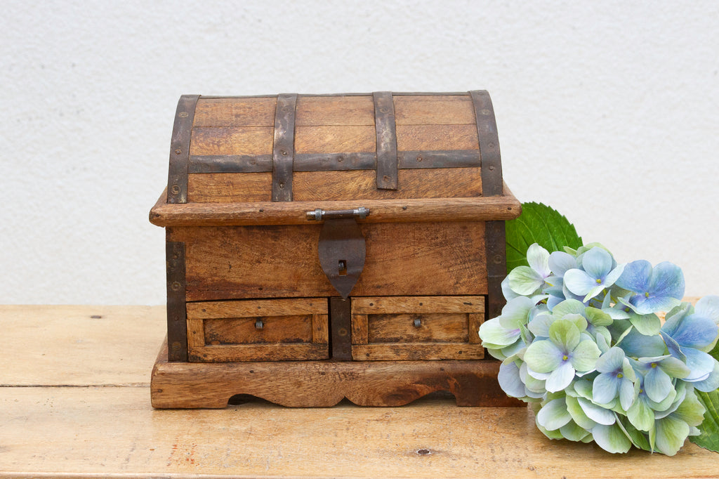 Rustic Wooden Spice Merchant Box
