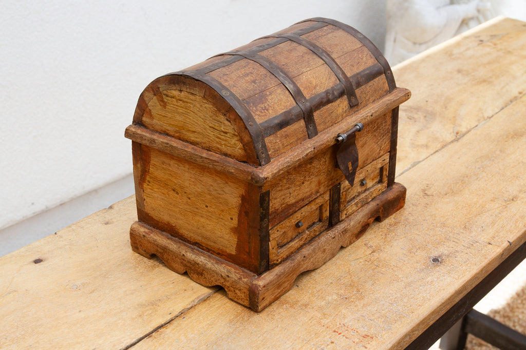 Rustic Wooden Spice Merchant Box