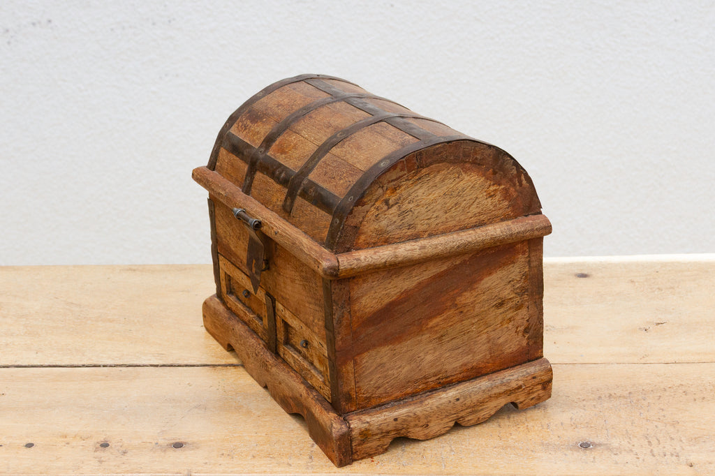 Rustic Wooden Spice Merchant Box