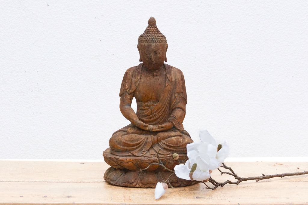 Finely Carved Meditative Buddha Statue