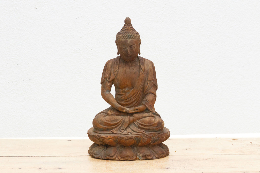 Finely Carved Meditative Buddha Statue