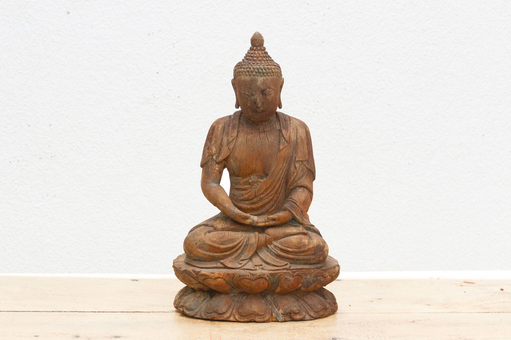 Finely Carved Meditative Buddha Statue