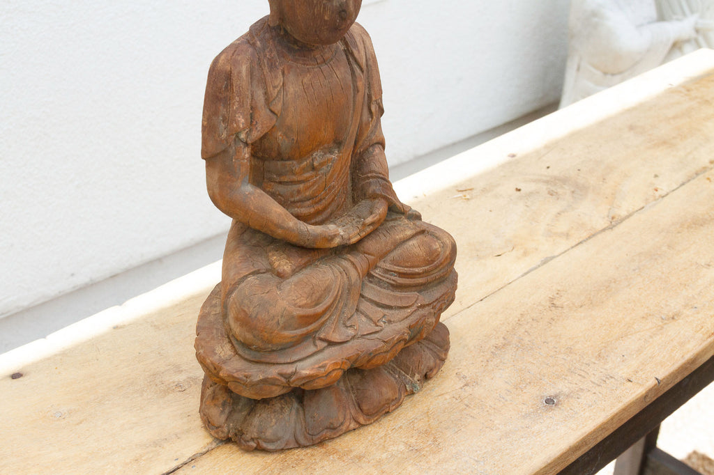 Finely Carved Meditative Buddha Statue