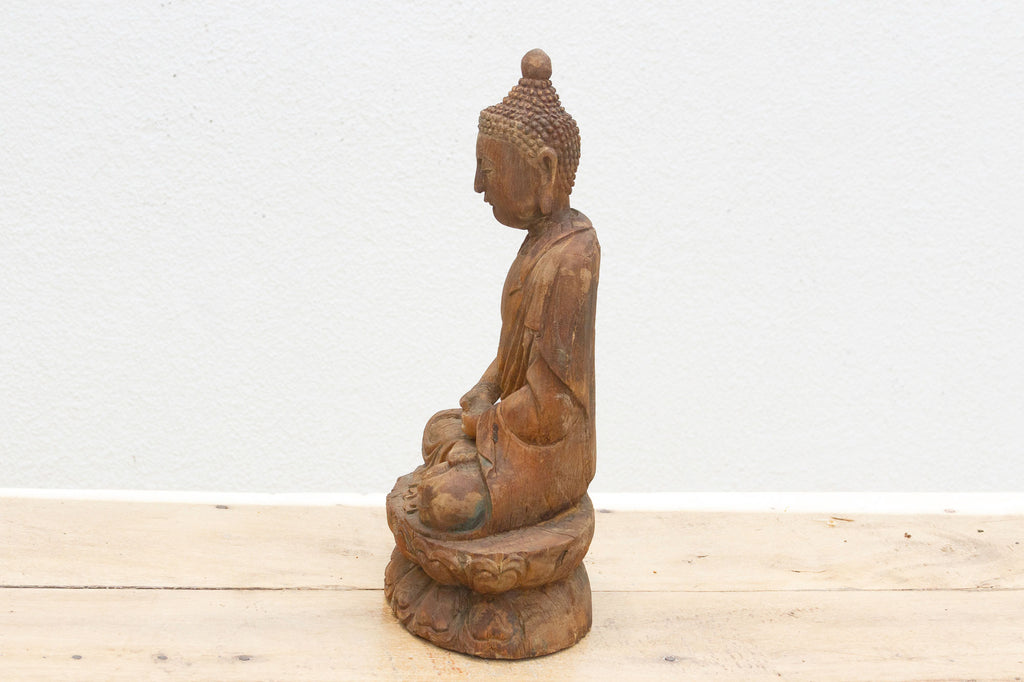 Finely Carved Meditative Buddha Statue