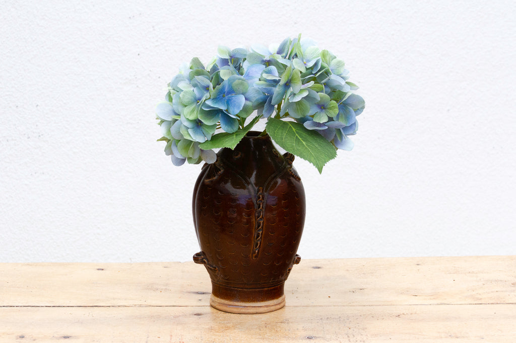 Mid-Century Glazed Fish Shape Vase