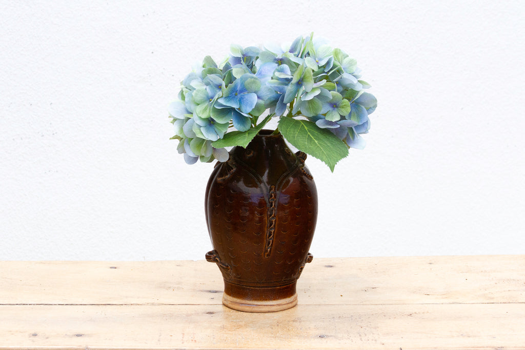 Mid-Century Glazed Fish Shape Vase