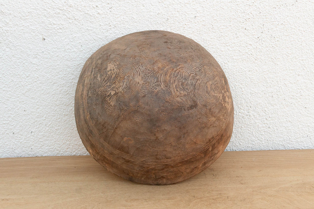 Charred Finish Antique African Bowl