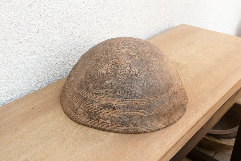 Charred Finish Antique African Bowl