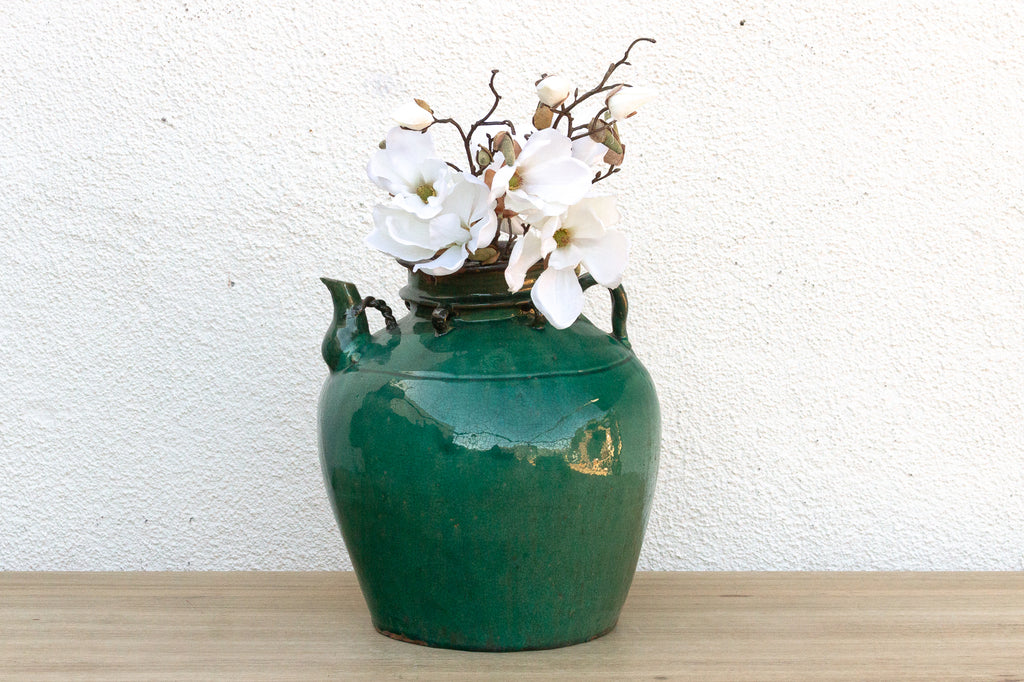 Antique Chinese Green Glazed Jug