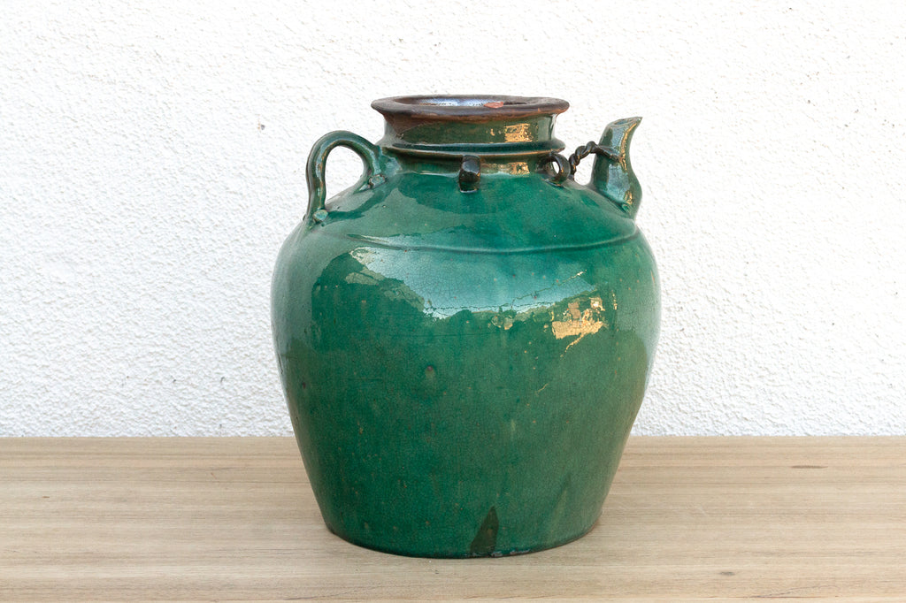 Antique Chinese Green Glazed Jug
