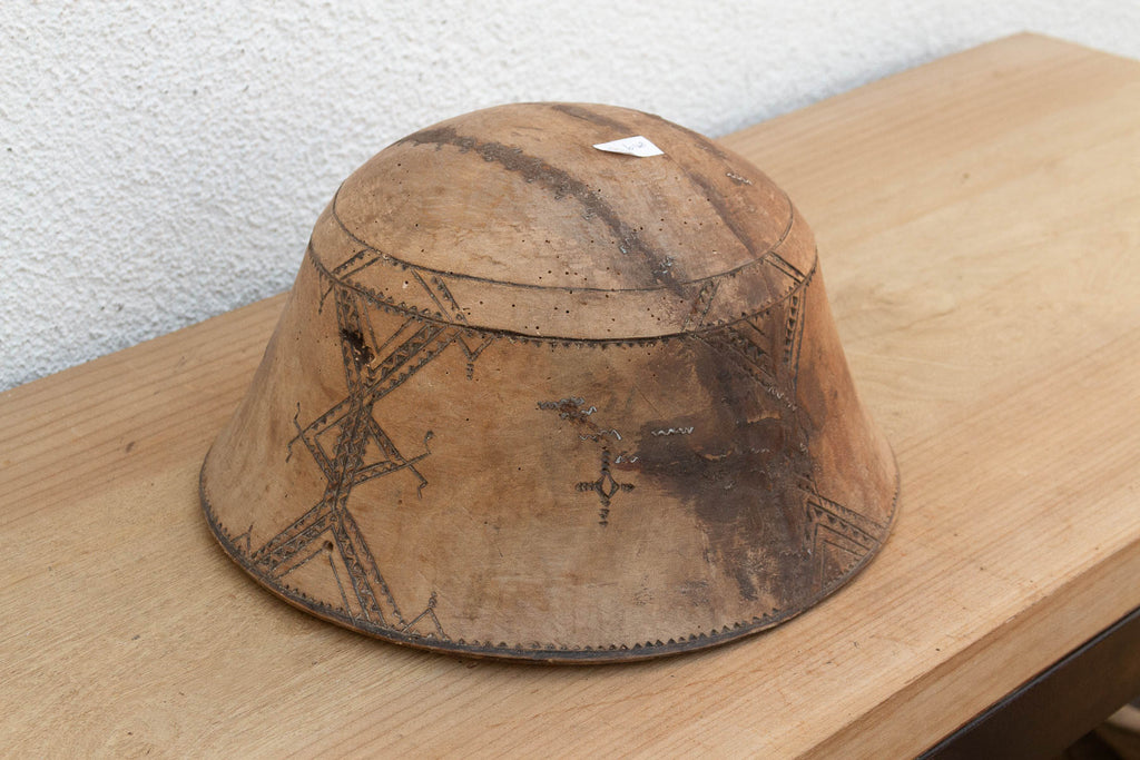 Rustic Handcarved African Bowl