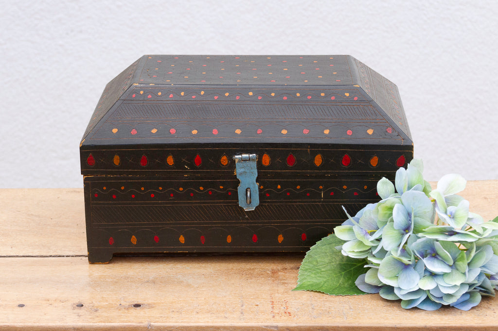 Vintage Painted Nomad Trinket Box