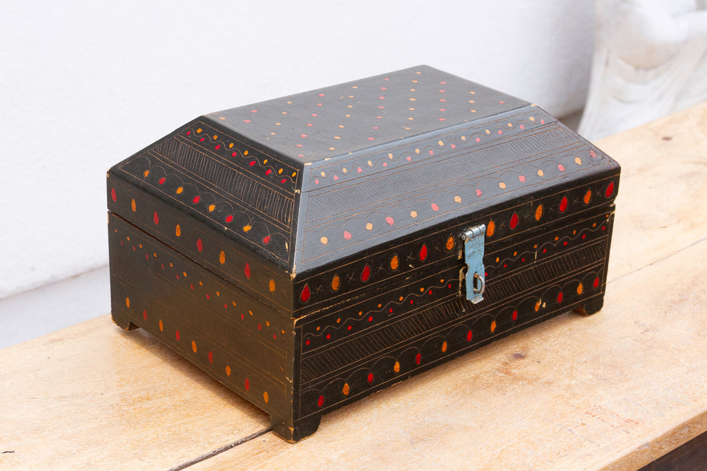 Vintage Painted Nomad Trinket Box