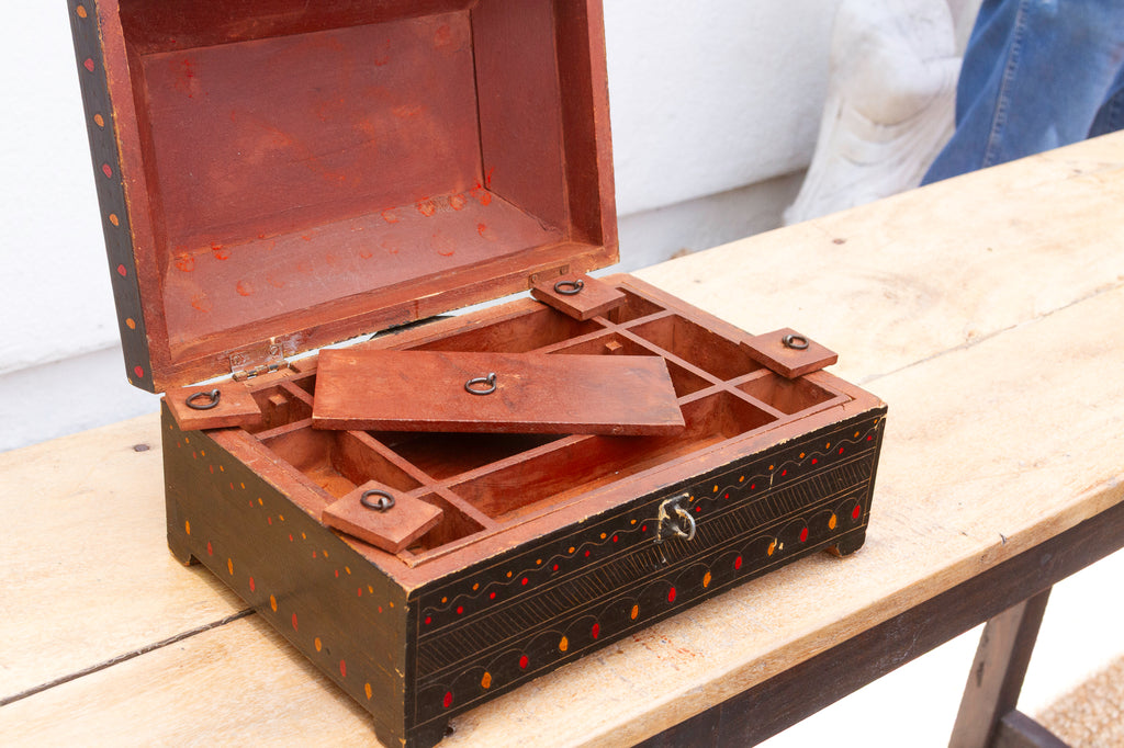Vintage Painted Nomad Trinket Box